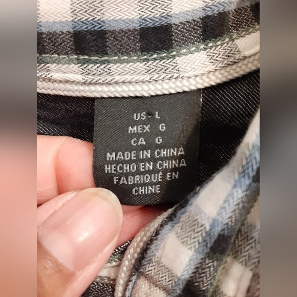 DkNY Mens Blocked Stripe Button Down Shirt - Picture 5 of 5